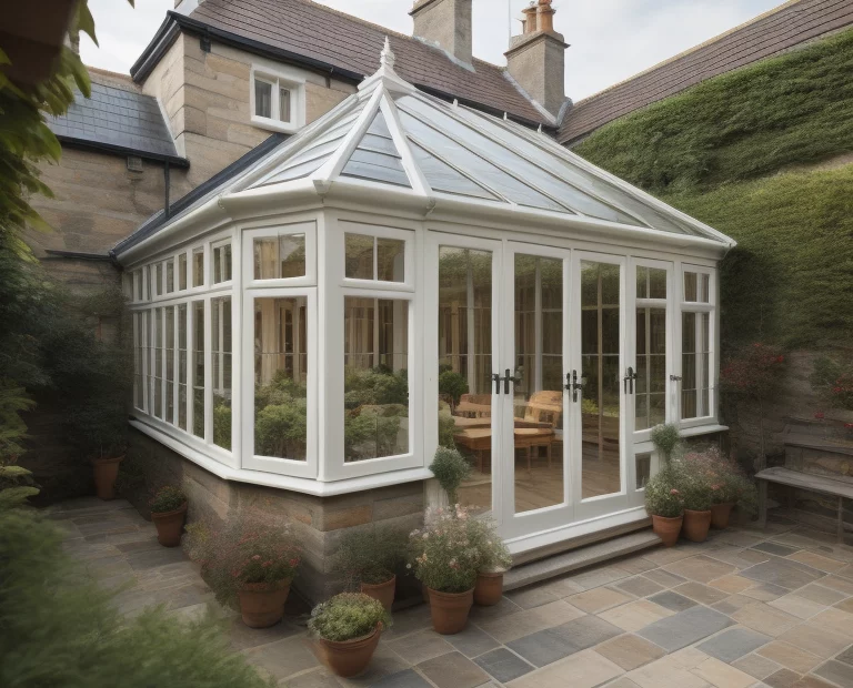 conservatory with solid roof after planning permission