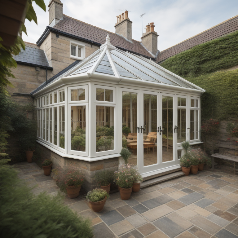 conservatory with solid roof after planning permission