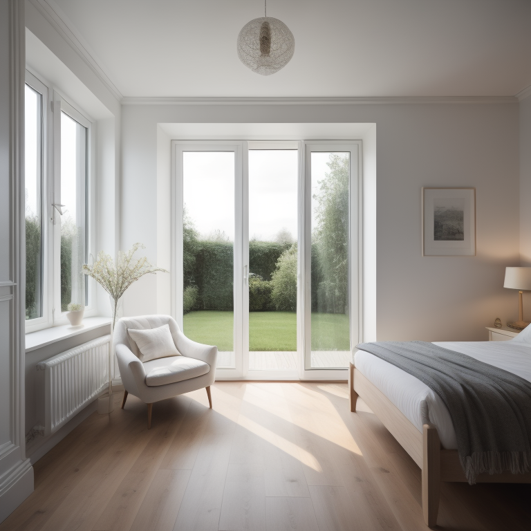 Double glazing in a bedroom