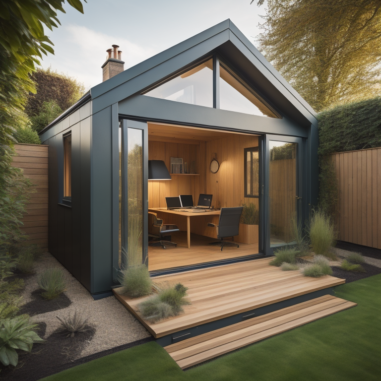 recent home improvement trend depicting garden office 