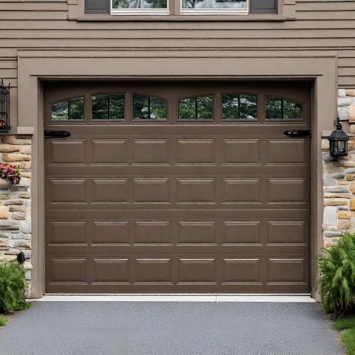brown sectional garage doors