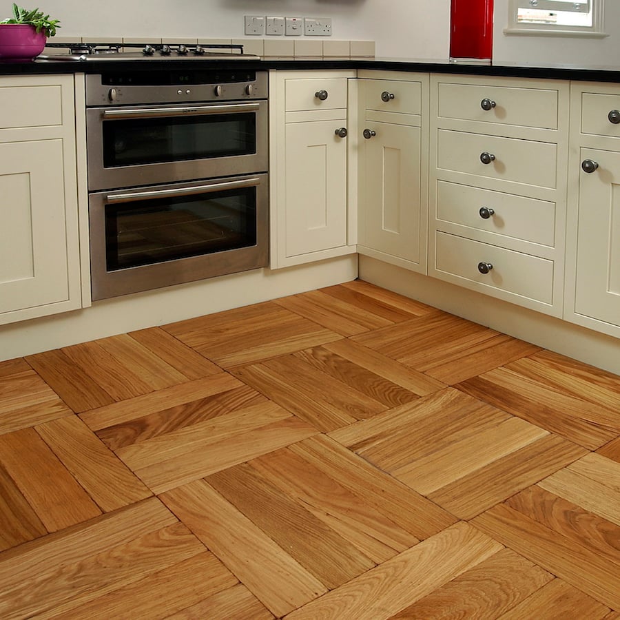 basketweave pattern kitchen floor