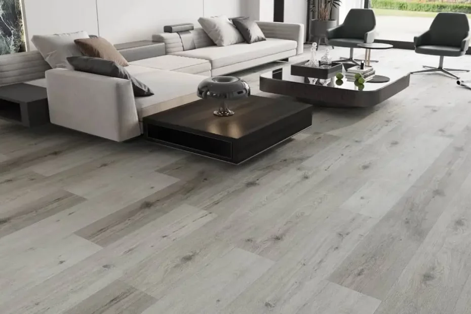 bespoke flooring Oak plank design LVT flooring in living room